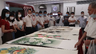 嘉友喜迎画展，庆贺建党周年